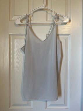 Nike Light Gray V‑Neck Spaghetti Strap Cami